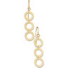 Geometric Circle Earrings | 45 x 10 mm | SKU: 83420