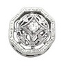 Octagon Filigree Slide 11.25mm .05 Carat Ref 731584