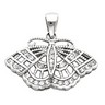 Vintage Design Butterfly Pendant 13.25 x 24mm .24 CTW Ref 949833