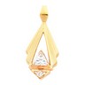 Pendant with Triangle Accent 6 x 6 x 6mm Triangle Ref 497655