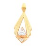 Pendant with Triangle Accent 6 x 6 x 6mm Triangle Ref 497655