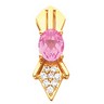 Pendant Mounting for Oval Center 9 x 7mm Center .25 CTW Ref 955148