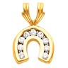 Horseshoe Pendant .67 CTW 26 x 19mm Ref 393895