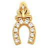 Horseshoe Pendant .2 CTW 19 x 10mm Ref 999142