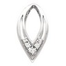 Diamond Pendant Enhancer .15 CTW 27 x 14mm Ref 127415