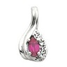 Oval Color Fashion Pendant 5 x 3mm Center .04 CTW Ref 293927