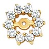 Diamond Earring Jacket 10.5 mm Wide; 60 pttw dia Ref 118257
