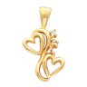 Diamond Heart Shaped Pendant .03 CTW 17 x 10mm Ref 346489