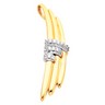 Two Tone Chain Slide Pendant .45 CTW 53 x 14mm Ref 946080