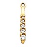 Diamond Earring Jacket 11x2mm .17 CTW Ref 900359