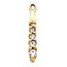 Diamond Earring Jacket 11x2mm .17 CTW Ref 900359