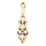 Diamond Earring Jackets 12 x 4.5mm .18 CTW Ref 763449