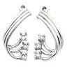 Diamond Earring Jackets 20 x 9mm .2 CTW Ref 818690