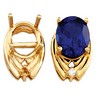 Oval Birthstone Earrings 10 x 8mm Ref 473371