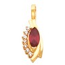 Marquise Pendant 10 x 5 mm center stone 21 pttw dia. | SKU: 8687