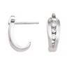 Diamond J Hoop Earrings .18 CTW Ref 253210