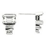 Emerald Cut Birthstone Earrings with Diamond .2 CTW Ref 151331