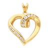 Diamond Heart Shaped Pendant .28 CTW 24 x 19mm Ref 129029