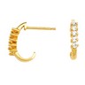 Diamond J Hoop Earrings .2 CTW Ref 820366