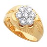 Mens Diamond Cluster Ring 1.05 CTW Ref 737131