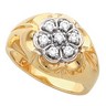 Mens Diamond Cluster Ring 1.05 CTW Ref 642965