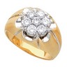 Mens Diamond Cluster Ring 1 CTW Ref 204775