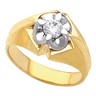 Mens Belcher Solitaire Ring .5 Carat Ref 906749