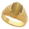 Mens Fashion Ring for Oval Cabochon or Faceted Gemstone 12 x 10mm Ref 218339