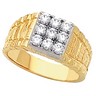 Mens Diamond Cluster Ring .75 CTW Ref 957489