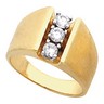 Mens 3 Stone Ring .6 CTW Ref 448056