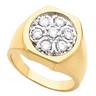 Mens Cluster Ring .7 CTW Ref 556697