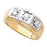 Mens 3 Diamond Stone Ring .45 CTW Ref 719821