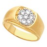 Mens Diamond Cluster Ring .56 CTW Ref 375367