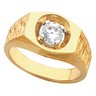 Mens Diamond Solitaire Ring .75 Carat Ref 343462