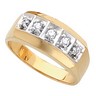 Mens 5 Stone Diamond Ring .25 CTW Ref 429655