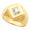 Mens Diamond Solitaire Ring .25 Carat Ref 137129