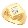 Mens Diamond Solitaire Ring .25 Carat Ref 137129