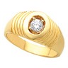 Mens Diamond Solitaire Ring .33 Carat Ref 670587
