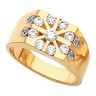 Mens Diamond Cluster Ring 1 CTW Ref 247401