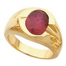 Mens Oval Gemstone Ring 11 x 9mm Ref 250240