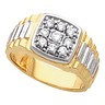 Mens Diamond Cluster Ring .38 CTW Ref 163811