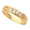 5mm Mens 4 Stone Diamond Ring .25 CTW Ref 351984