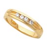 5mm Mens 4 Stone Diamond Ring .16 CTW Ref 262153