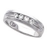 5.5mm Mens 4 Stone Diamond Ring .40 CTW Ref 740329