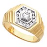 Mens Diamond Cluster Ring .63 CTW Ref 756113