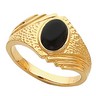 Mens Oval Onyx Ring 9 x 7mm Ref 917319