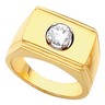 Mens Diamond Solitaire Ring .25 Carat Ref 440200
