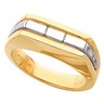 Two Tone Mens Ring 8mm Ref 381797