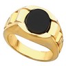 Mens Oval Onyx Ring 12 x 10mm Ref 705818