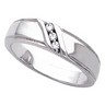 Mens 3 Stone Diamond Ring .1 CTW Ref 584420